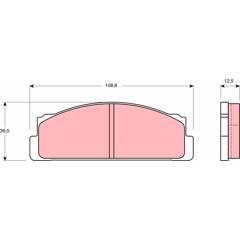 TRW Bremsbeläge vorne 3322936401056 on Productcaster.