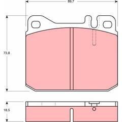 TRW Bremsbeläge vorne 3322936411031 on Productcaster.