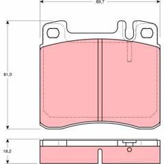 TRW Bremsbeläge vorne 3322936411222 on Productcaster.