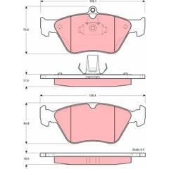 TRW Bremsbeläge vorne 3322936411666 on Productcaster.