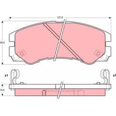 TRW Bremsbeläge vorne 3322936411864 on Productcaster.