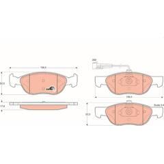 TRW Bremsbeläge vorne 3322937181667 on Productcaster.