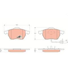 TRW Bremsbeläge vorne 3322937282661 on Productcaster.