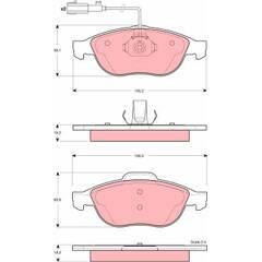 TRW Bremsbeläge vorne 3322937282678 on Productcaster.