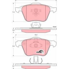 TRW Bremsbeläge vorne 3322937367917 on Productcaster.