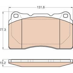 TRW Bremsbeläge vorne 3322938185572 on Productcaster.