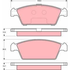 TRW Bremsbeläge vorne 3322937145355 on Productcaster.