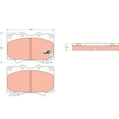 TRW Bremsbeläge vorne 3322937237531 on Productcaster.