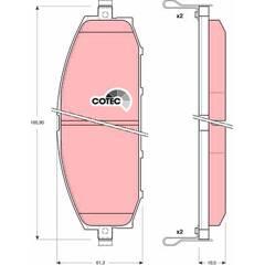 TRW Bremsbeläge vorne 3322937245079 on Productcaster.