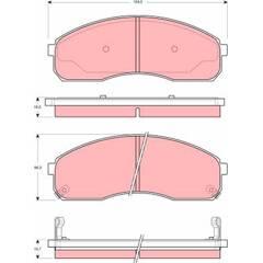 TRW Bremsbeläge vorne 3322937283170 on Productcaster.