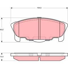 TRW Bremsbeläge vorne 3322937321704 on Productcaster.