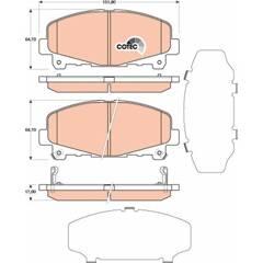 TRW Bremsbeläge vorne 3322937918508 on Productcaster.