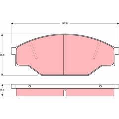 TRW Bremsbeläge vorne 3322936403517 on Productcaster.