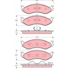 TRW Bremsbeläge vorne 3322937245499 on Productcaster.