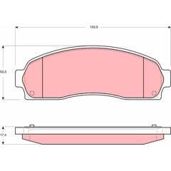 TRW Bremsbeläge vorne 3322937320035 on Productcaster.