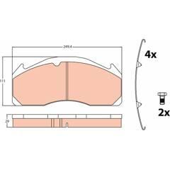 TRW Bremsbeläge vorne 3322937353620 on Productcaster.