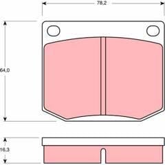 TRW Bremsbeläge vorne 3322936406372 on Productcaster.