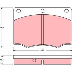 TRW Bremsbeläge vorne 3322936406747 on Productcaster.