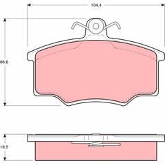 TRW Bremsbeläge vorne 3322936408635 on Productcaster.