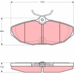 TRW Bremsbelagsatz hinten 3322937320417 on Productcaster.