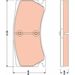 TRW Bremsbelagsatz hinten 3322937949571 on Productcaster.