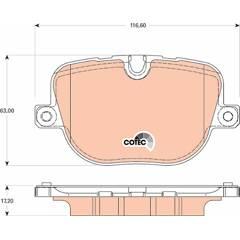 TRW Bremsbelagsatz hinten 3322937992393 on Productcaster.