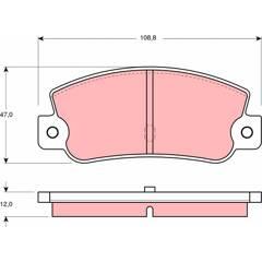 TRW Bremsbelagsatz hinten 3322936403609 on Productcaster.