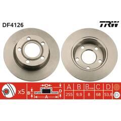 TRW Bremssatz (2 Bremsscheiben) 3322937288687 on Productcaster.