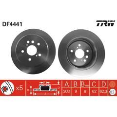 TRW Bremssatz (2 Bremsscheiben) 3322937474363 on Productcaster.