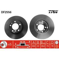 TRW Bremssatz (2 Bremsscheiben) 3322936255604 on Productcaster.