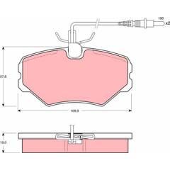 TRW Remblokkenset voor 3322936410515 on Productcaster.