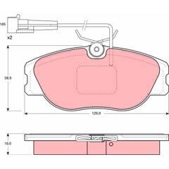 TRW Remblokkenset voor 3322936410584 on Productcaster.