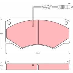 TRW Remblokkenset voor 3322936410676 on Productcaster.