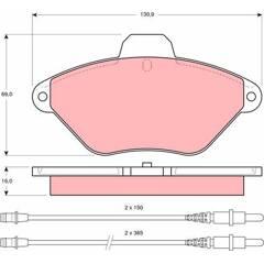 TRW Remblokkenset voor 3322936411024 on Productcaster.