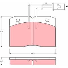 TRW Remblokkenset voor 3322936411529 on Productcaster.