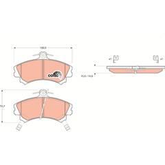 TRW Remblokkenset voor 3322936411987 on Productcaster.