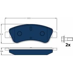 TRW Remblokkenset voor 3322938427641 on Productcaster.