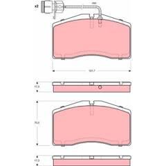 TRW Remblokkenset voor 3322937321544 on Productcaster.