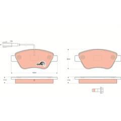 TRW Remblokkenset voor 3322937370023 on Productcaster.