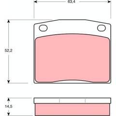 TRW Remblokkenset voor 3322936401711 on Productcaster.