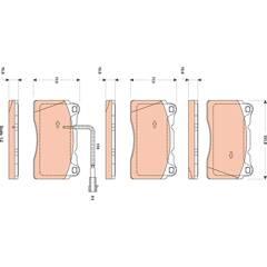 TRW Remblokkenset voor 3322938070809 on Productcaster.