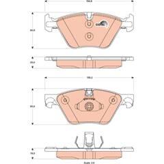 TRW Remblokkenset voor 3322938070908 on Productcaster.