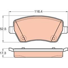 TRW Remblokkenset voor 3322938221782 on Productcaster.