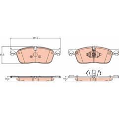 TRW Remblokkenset voor 3322938319489 on Productcaster.