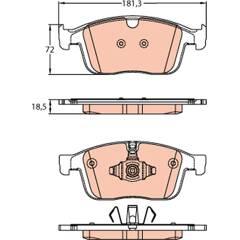 TRW Remblokkenset voor 3322938346560 on Productcaster.