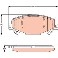 TRW Remblokkenset voor 3322938497552 on Productcaster.