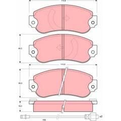 TRW Remblokkenset voor 3322936402824 on Productcaster.