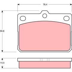 TRW Remblokkenset voor 3322936402954 on Productcaster.