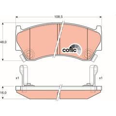 TRW Remblokkenset voor 3322937238125 on Productcaster.