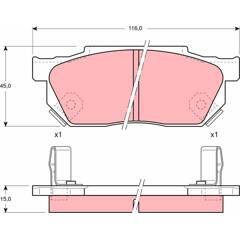 TRW Remblokkenset voor 3322936403258 on Productcaster.